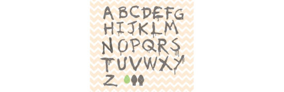 Stranger Things Alphabet SVG and PNG